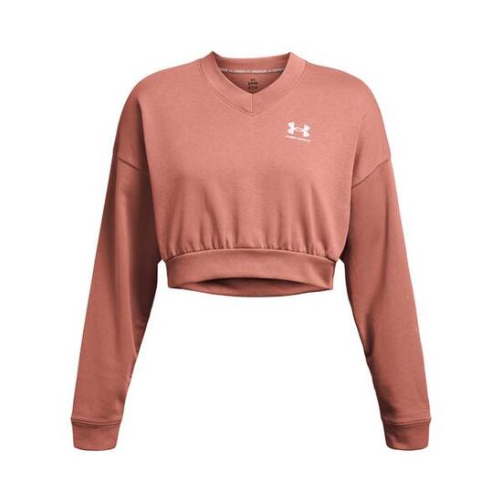 Under Armour Damen Kapuzenpullover Rival Terry OS Crop Crw 1382738