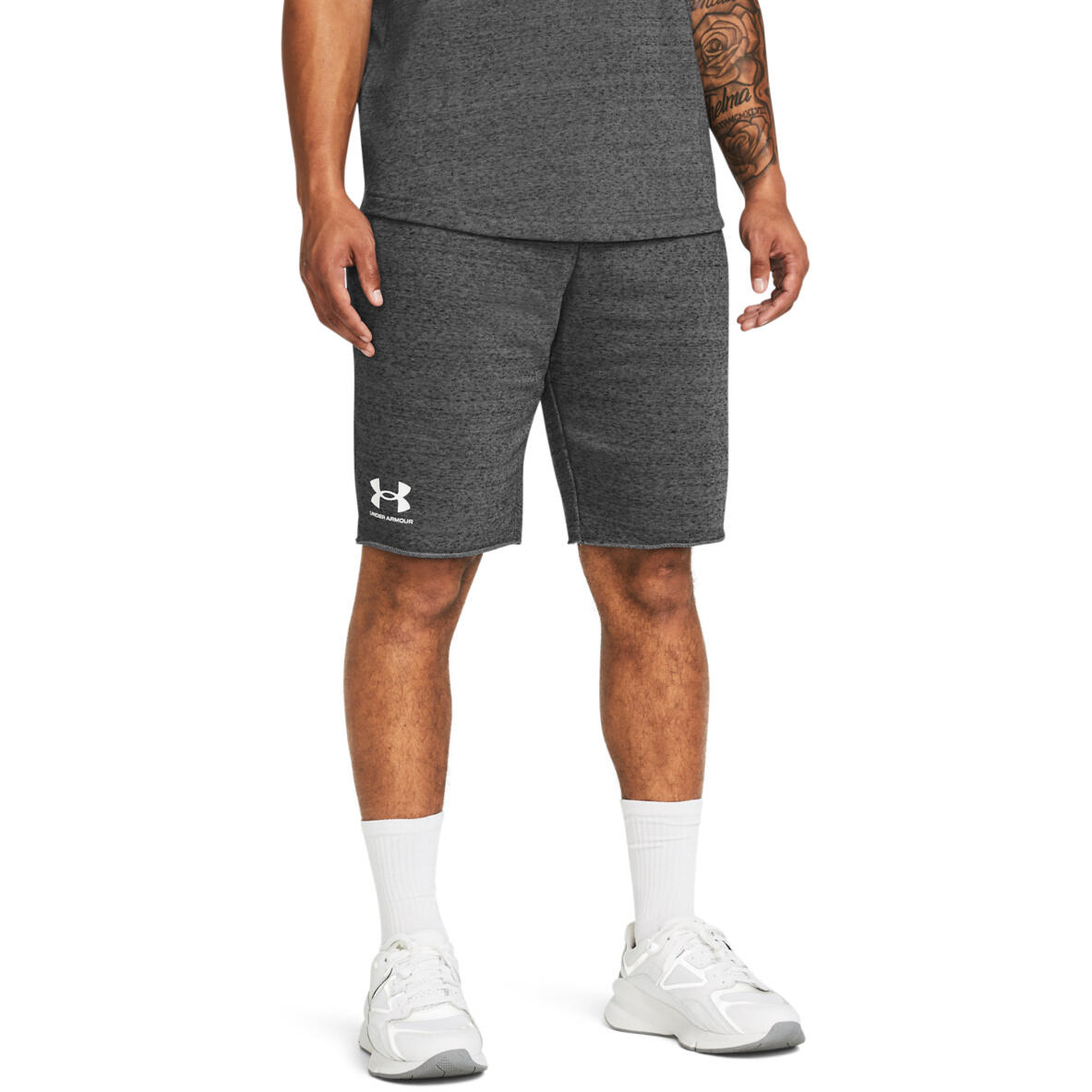 Shorts Under Armour Ua Rival Terry, Gris, Hommes 4/5