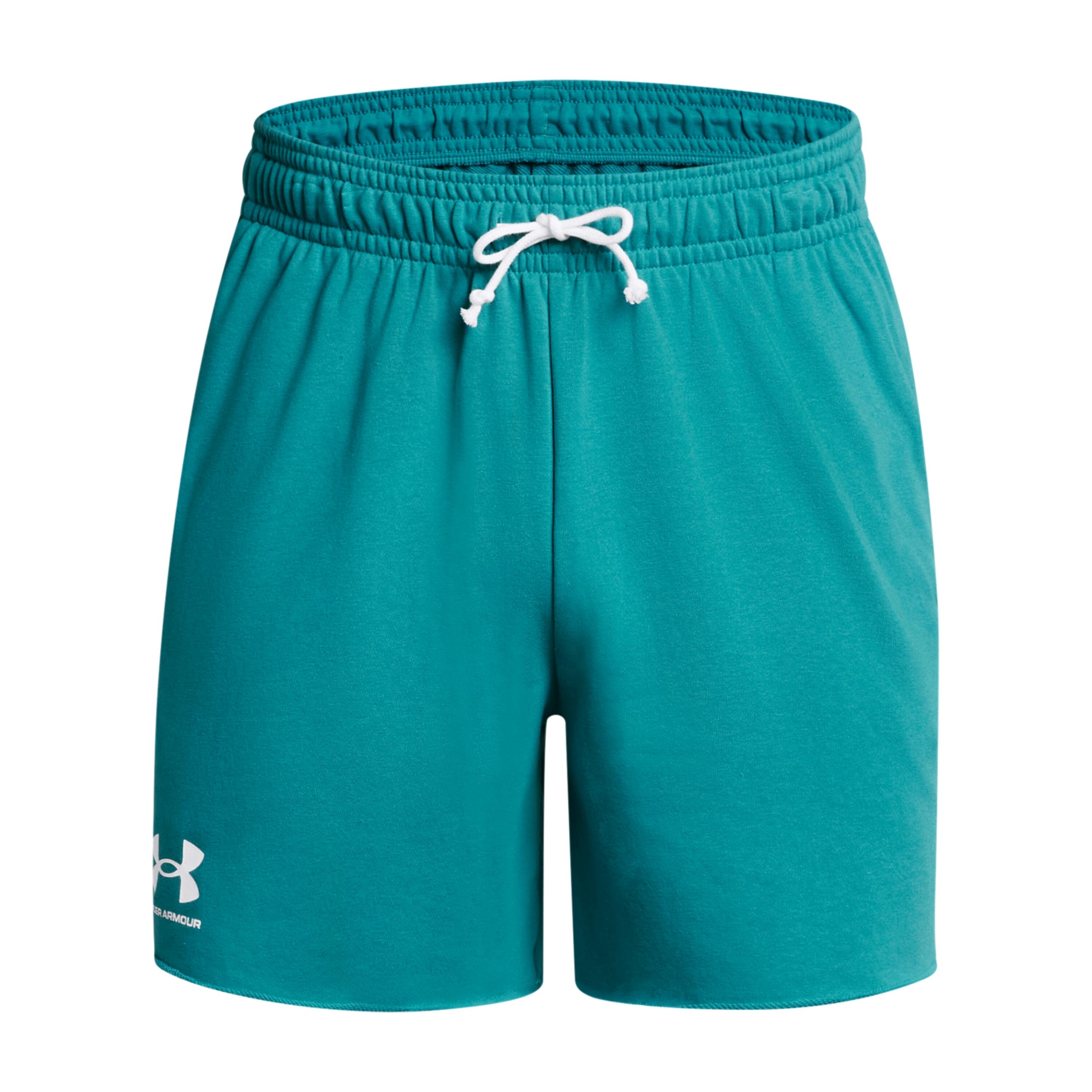 Under Armour - Short Under Armour Rival Terry 6" - Short - Blanc|bleu - 52 2xl - Decathlon