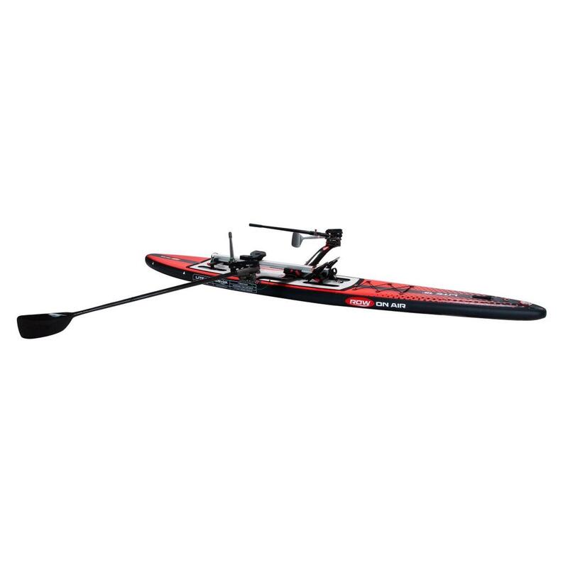 LITE 15' 充氣海岸划船平板賽艇板/站立板 - 黑色/紅色