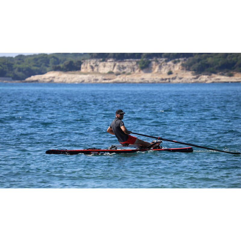 LITE 15' Inflatable Coastal Rowing Board - Black/Red