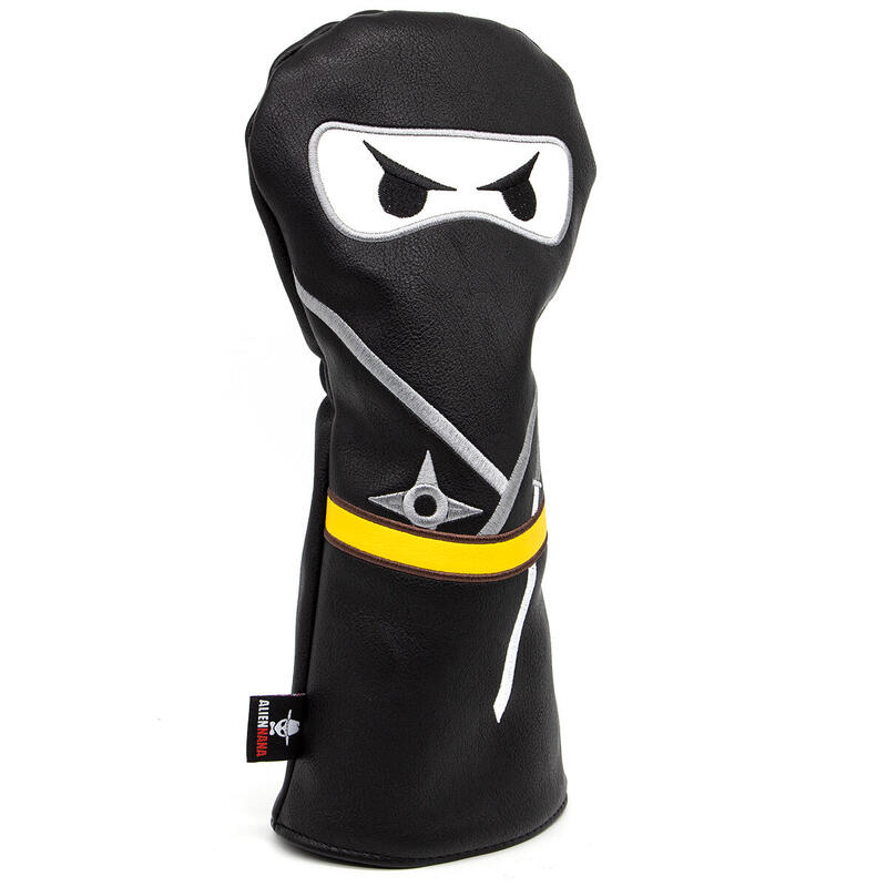 NINJA GOLF UTILITY WOOD HEAD COVER - BLACK