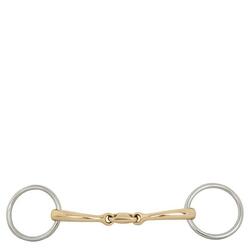 Mors de filet double bride pour cheval BR Equitation Soft Contact
