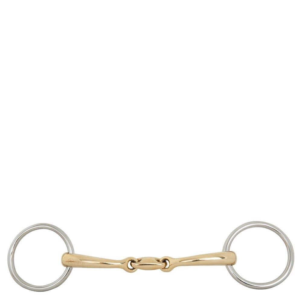 Br - Mors De Filet Double Bride Pour Cheval Br Equitation Soft Contact - Mors - Jaune - 15 Cm - Decathlon