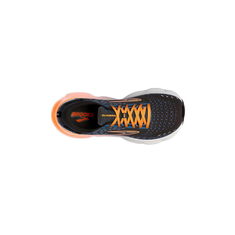 Glycerin 20 Adult Men Road Running Shoes - Black x Orange