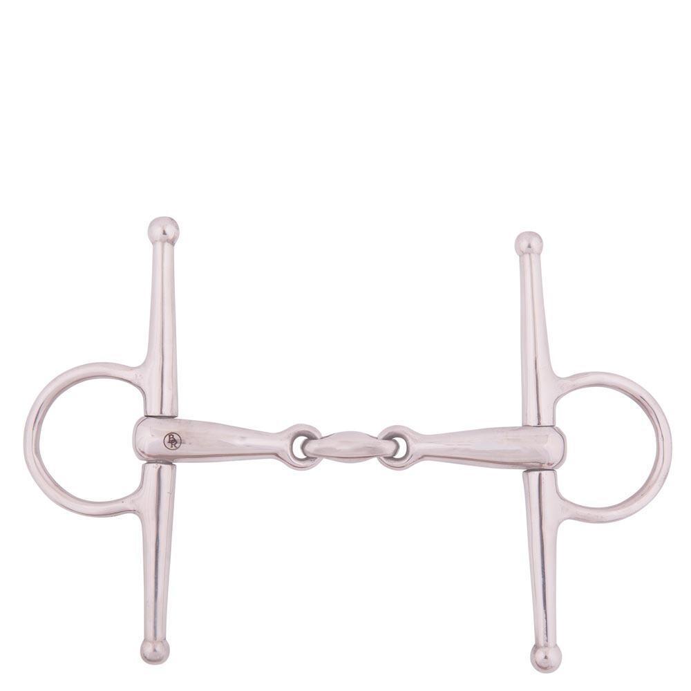 BR Equitation solid stainless steel double snaffle horse bit