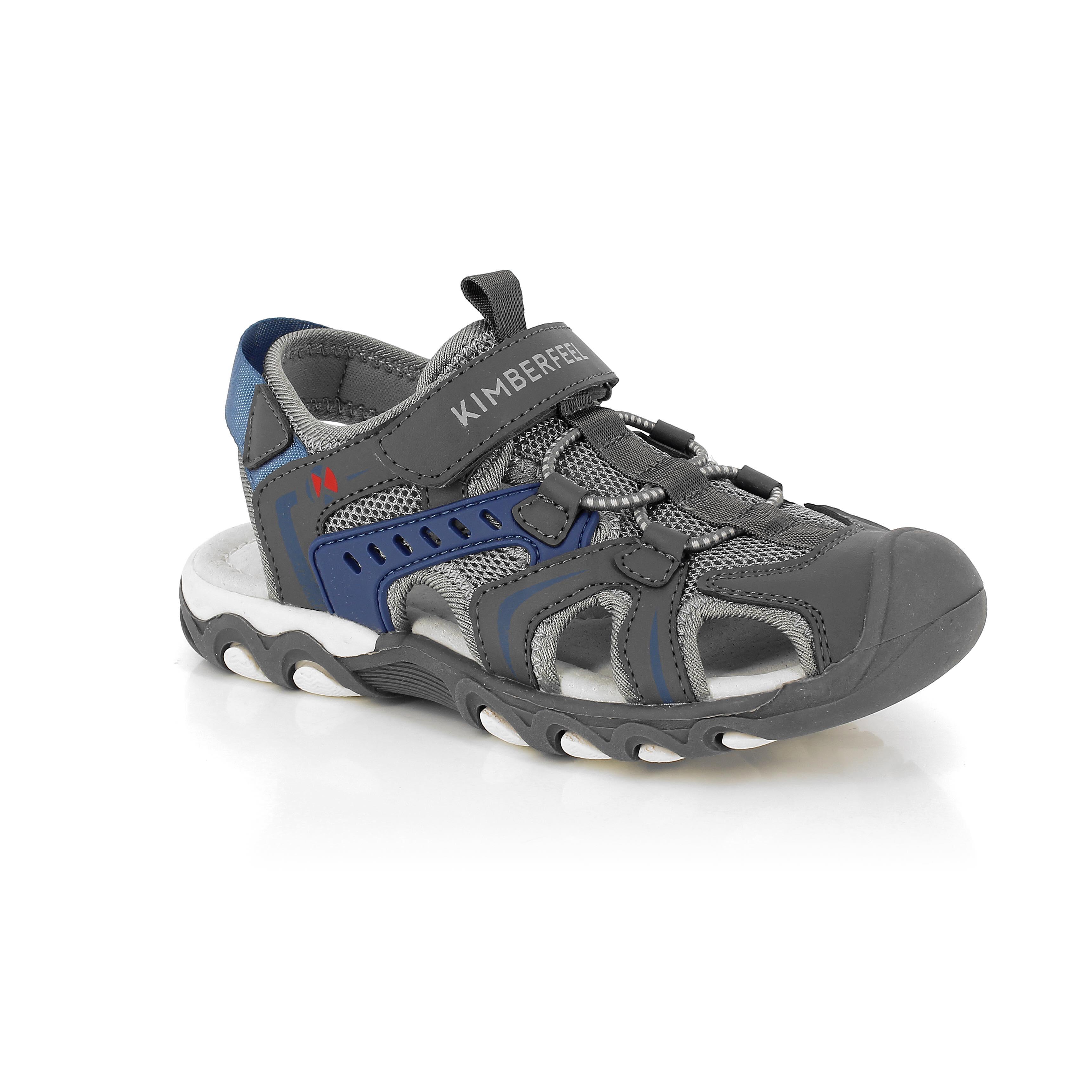 Kimberfeel - Sandales De Marche Pour Enfant - Komeo - Anthracite - Sandales - Gris|marron - 34 - Decathlon