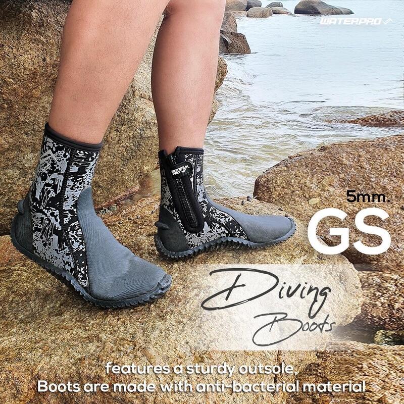 GS 潛水長靴5MM - 黑色