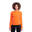 Women Plain Long Sleeve Gym Running Sports T Shirt Tee - Orange