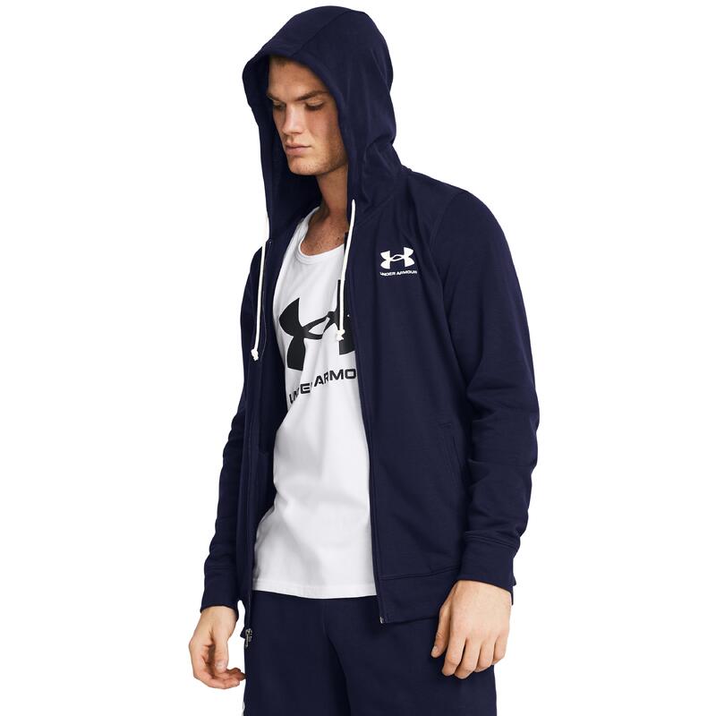 Hanorac pentru bărbați Under Armour Rival Terry Lc Fz Blue Blue 2xl