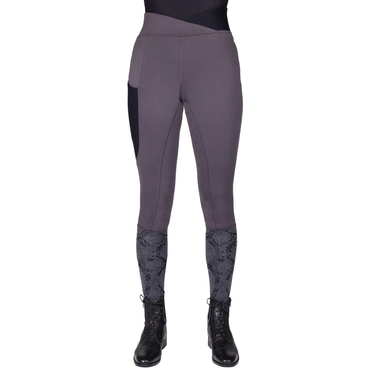 QHP Women's full grip riding leggings QHP Djune