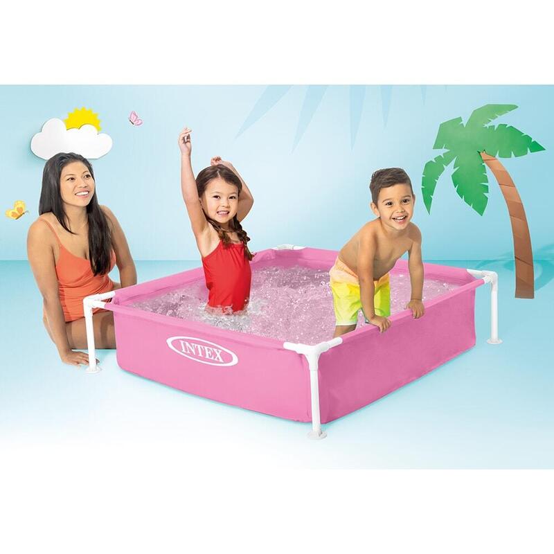 Mini Frame Swimming Pool 48" X 48" X 12" - Pink