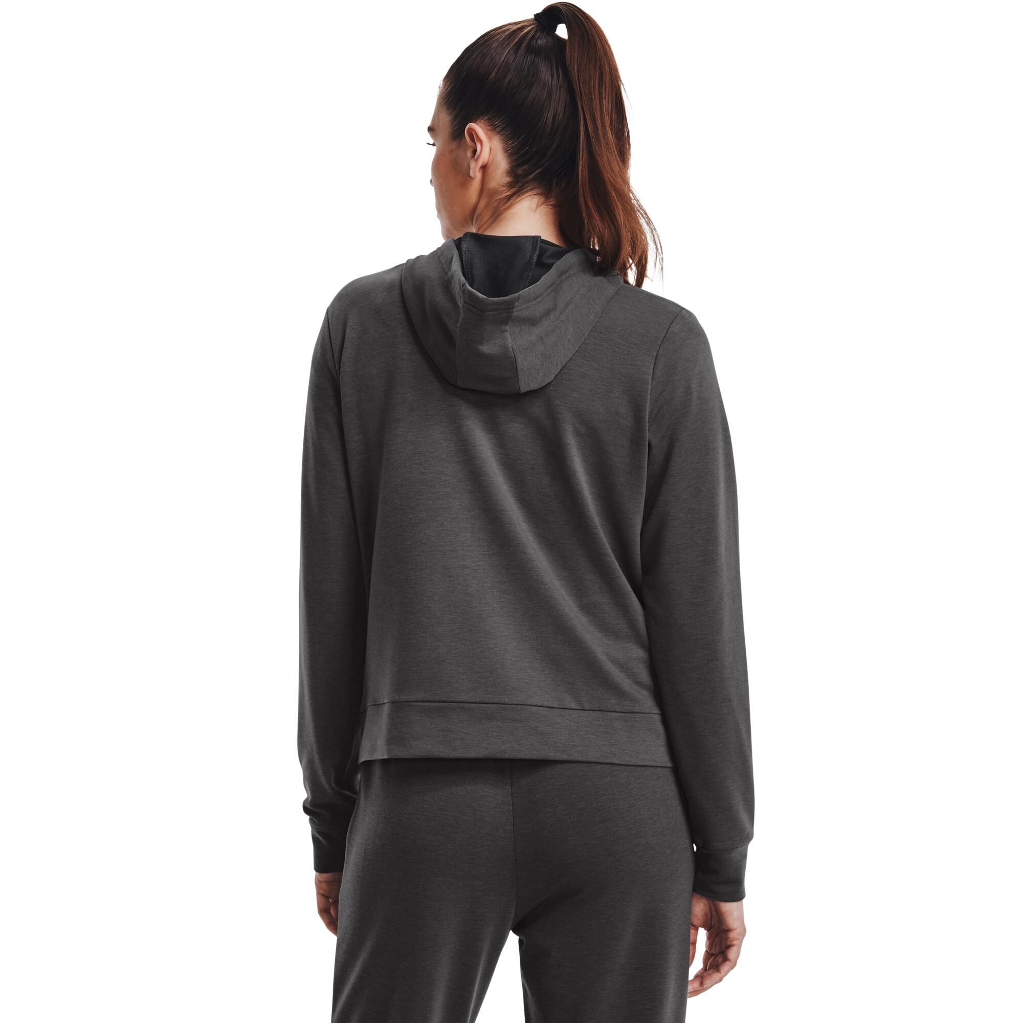 Sweatshirt à capuche molletonné à fermeture zippée femme Under Armour Rival 2/6