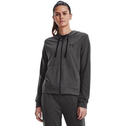 Sweatshirt à capuche molletonné à fermeture zippée femme Under Armour Rival