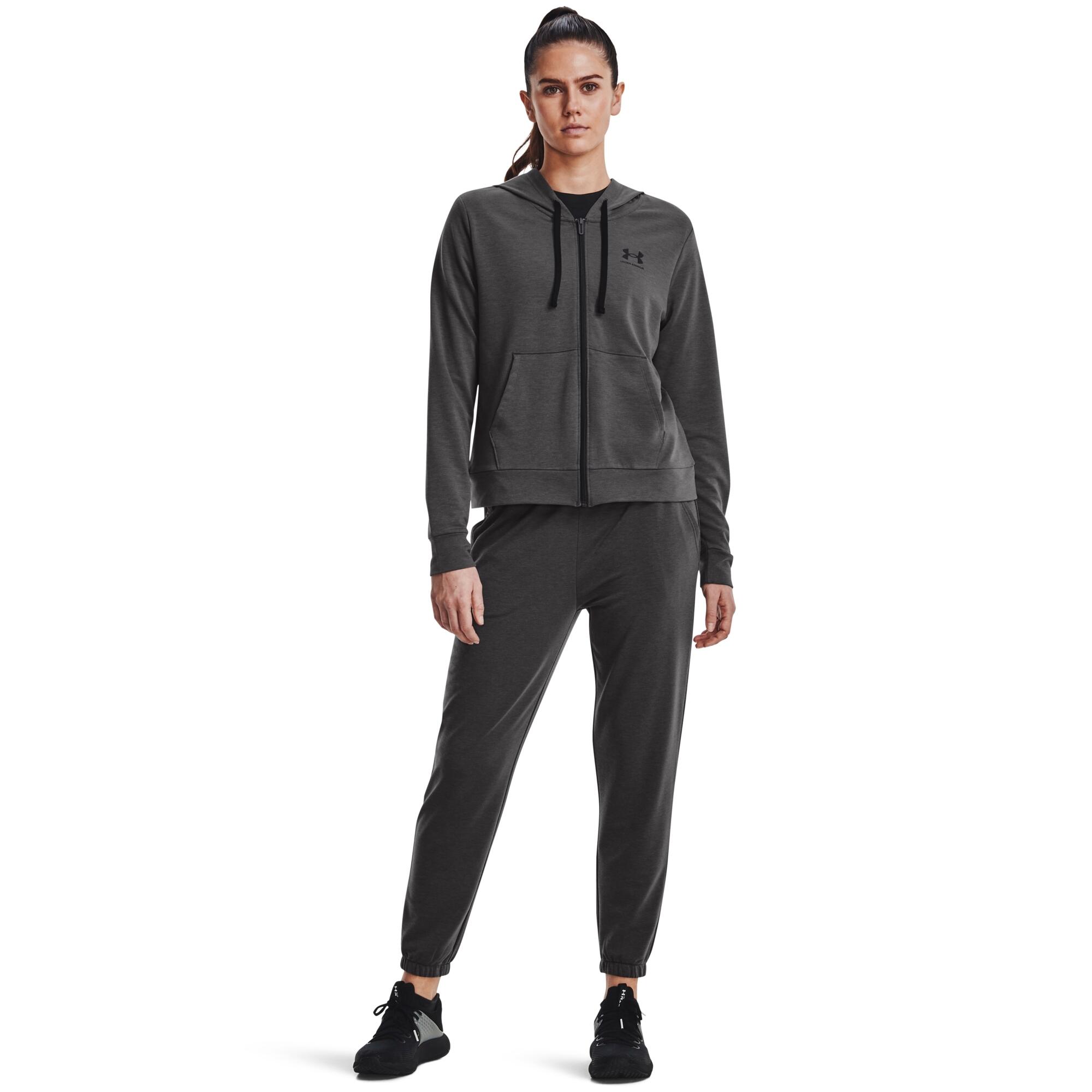 Felpa Donna Under Armour Rival Terry grigio 3/6