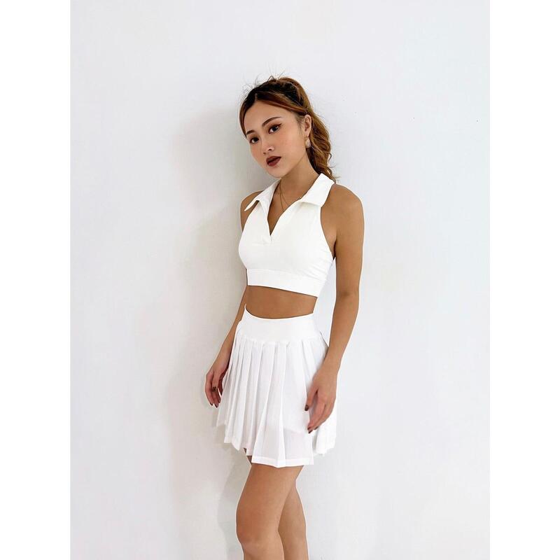 Ace Tennis Skirt - 女款 - 網球短裙 - 白色