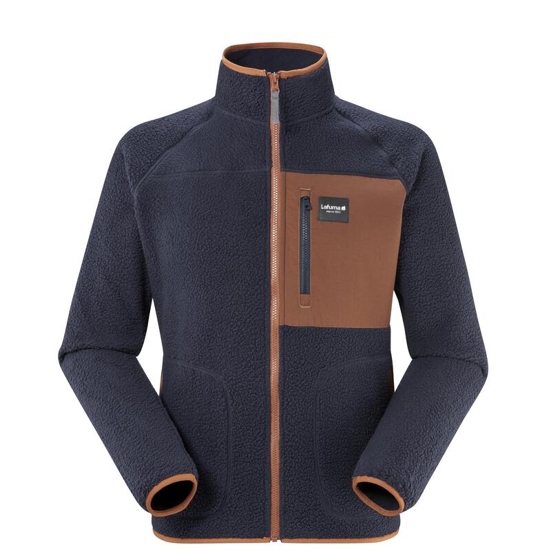 LFV12351 Men Saten Fleece Jacket -  Navy