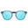 CLOUD O001 Adult Unisex Folding Sunglasses - Brush Silver / Blue Mirror