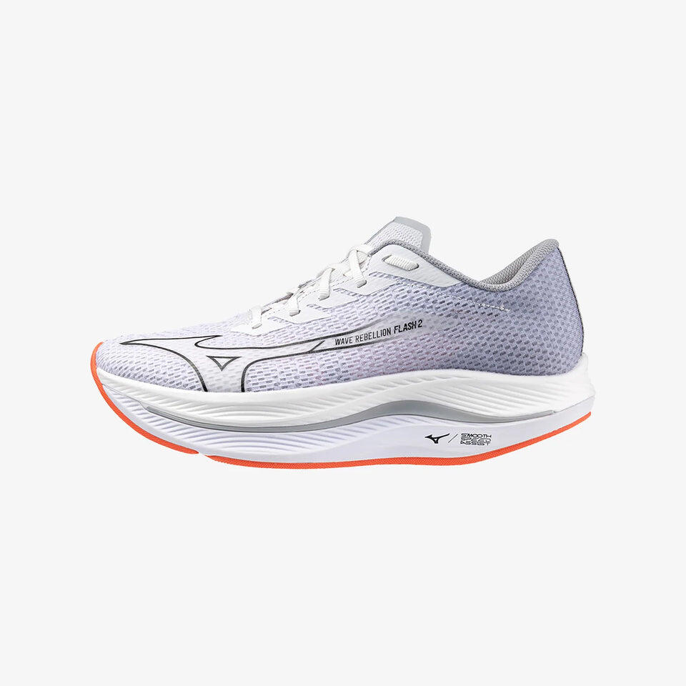Mizuno Wave Rebellion Flash 2 Running Shoe Men 11.5 White Harbor Mist Athletic Men main image 3