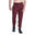 Men Sideband Waterproof Long Sweatpants with Zipper - RED