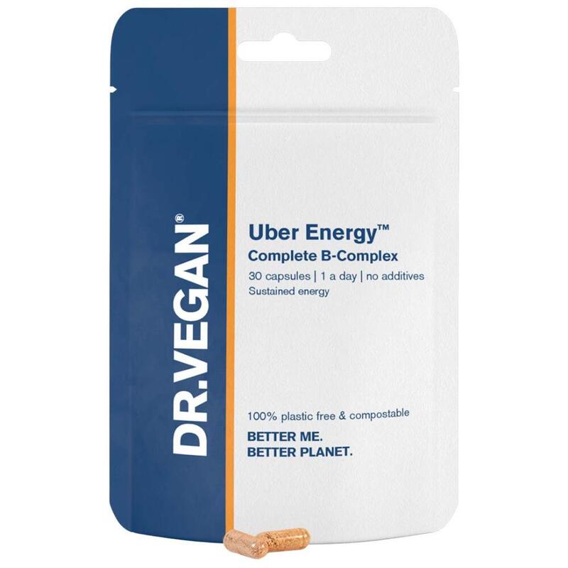 Organic & Plant-Based Uber Energy B Vitamin Complex (30 Caps)