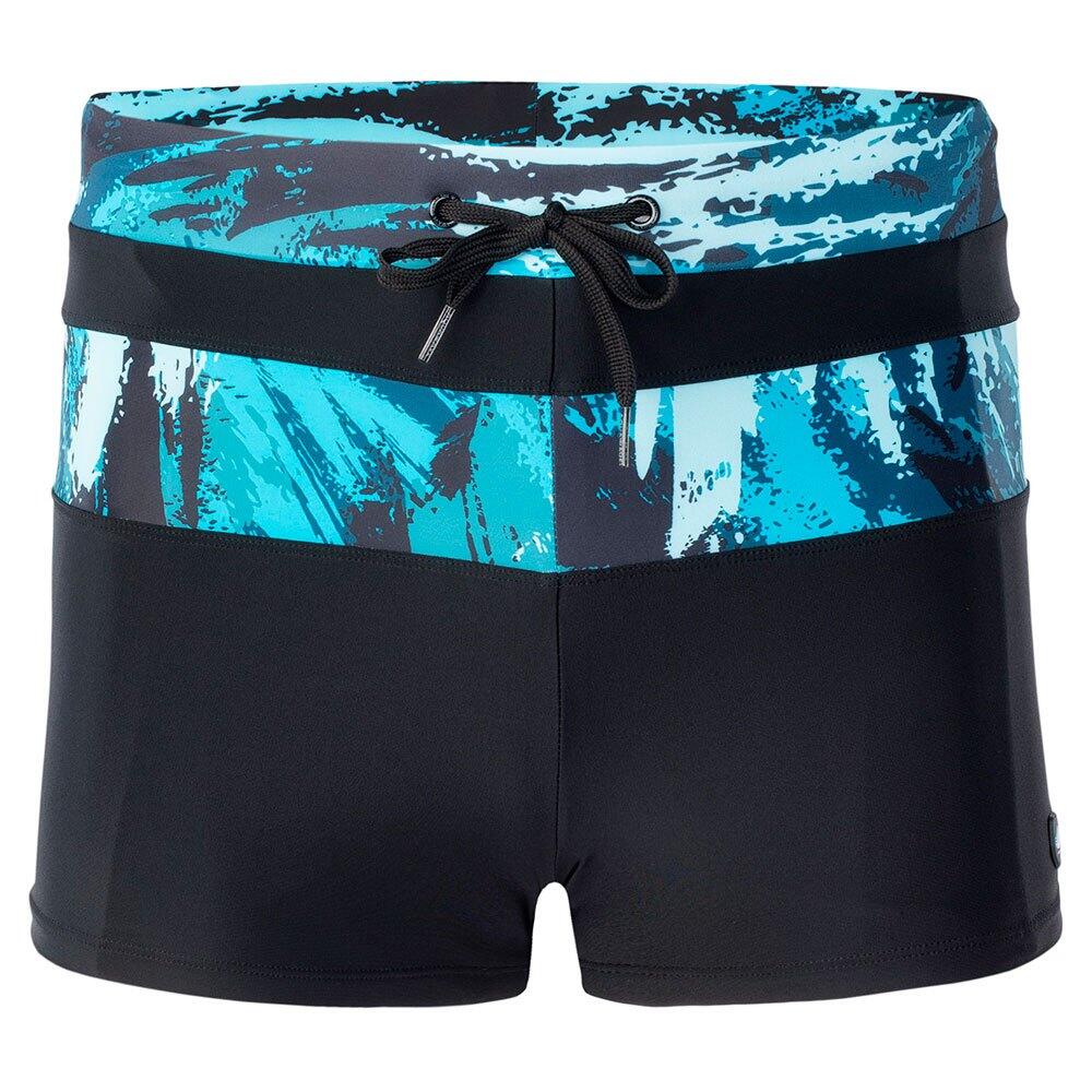 Aquawave - Short De Bain Motif/style Imprimé Mer Tahu Homme (noir / Turquoise) - Boardshort - Bleu|noir - 42 M/l - Decathlon