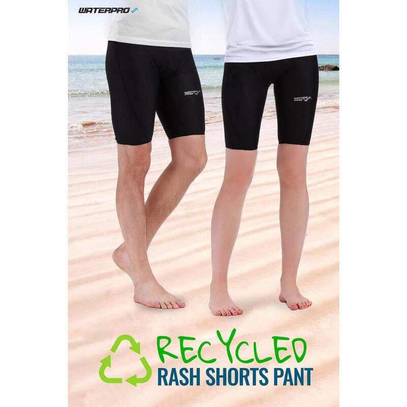 Unisex UPF 50+ Recycled Rash Shorts - Black
