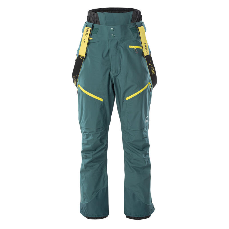 Pantalon de ski SVEAN Homme (Sarcelle foncé / Citronnelle)
