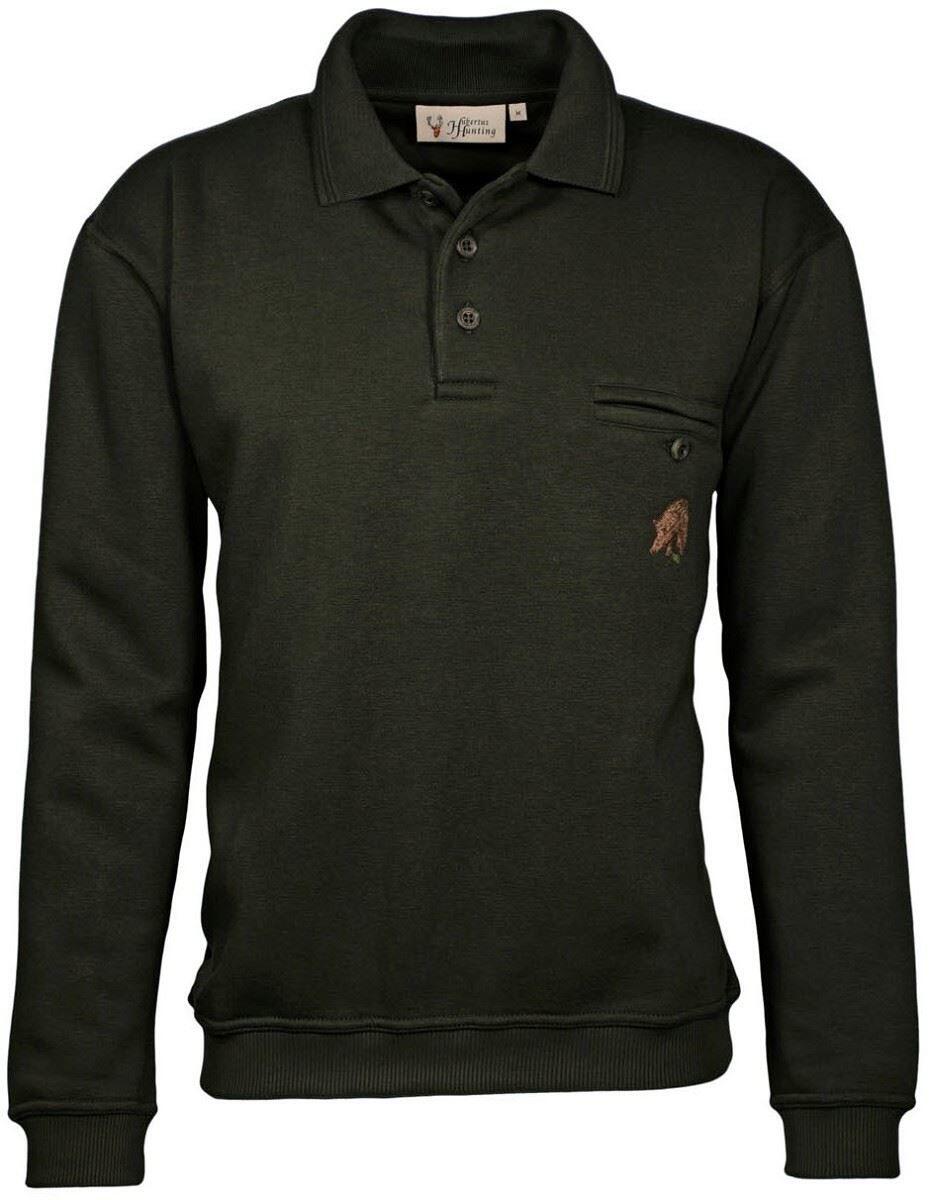 Hubertus Jagdsweater mit Motiv (Ente, Sau, Bock) Jagdpullover Ansitz & Winter 1/1