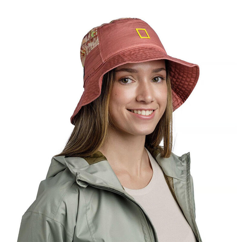 National Geographic Edition Adult Unisex Hiking Sun Bucket Hat - Damask Temara