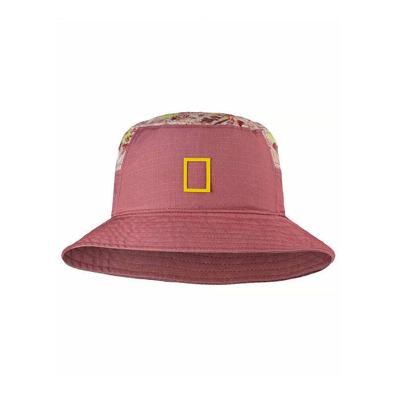 Sun Bucket Hat 國家地理雜誌特別版成人中性登山健行漁夫帽 - 粉紅色