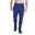 Men Sideband Waterproof Long Sweatpants with Zipper - Navy blue