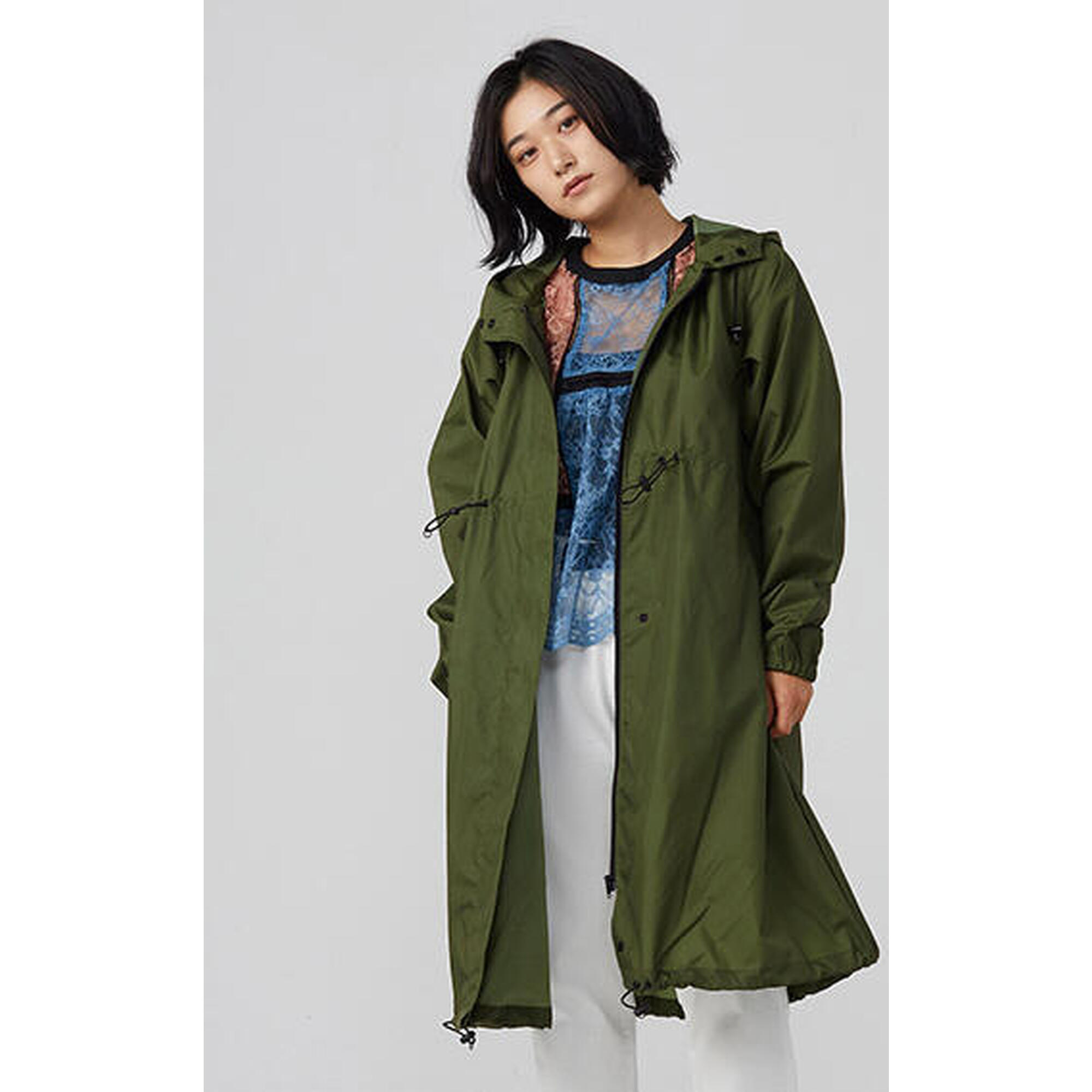 R1101 Adult Raincoat (with storage bag) - Khaki