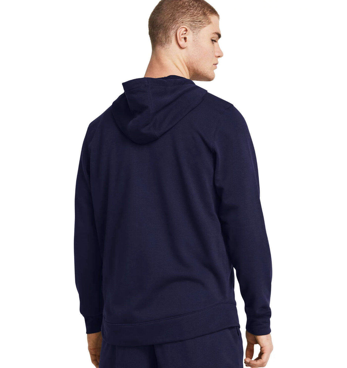 Felpa Uomo Under Armour Rival Full Zip Blu Navy 4/5