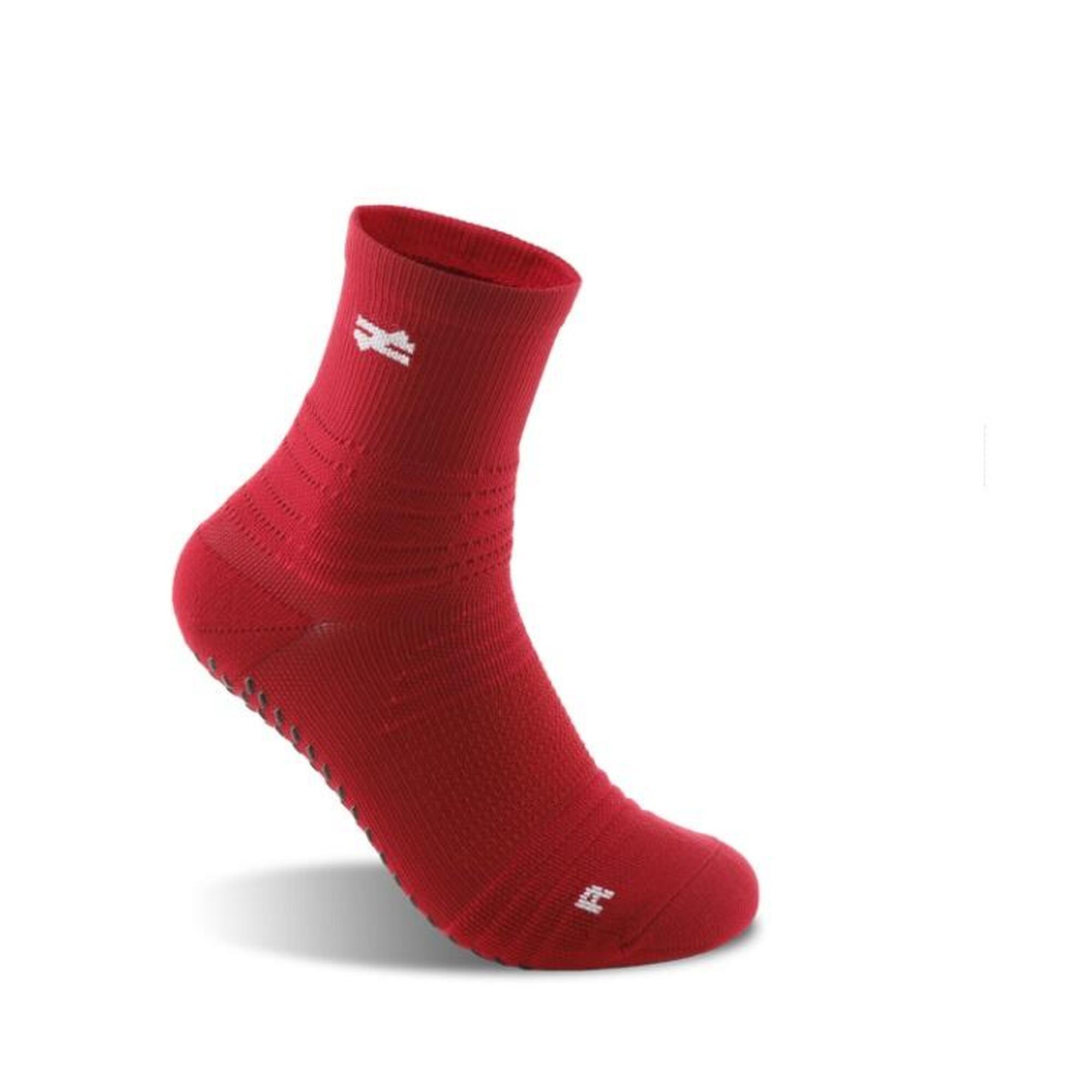 G-ZOX Tech 足球防滑襪 3對裝 (紅色 + 黃色 + 藍色 - 中碼)