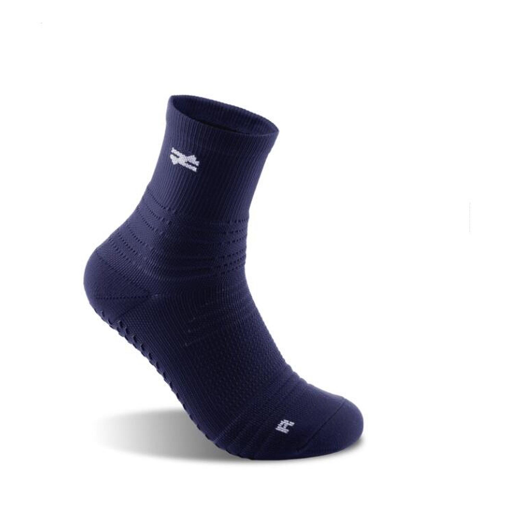 G-ZOX Tech 足球防滑襪 3對裝 - (白色 x 2 + 藍色 x 1 - 中碼)