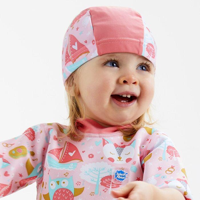 Kids' Sun Protection Swim Cap - Owl and the Pussycat