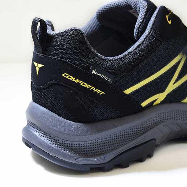 Brevik Low Lace GTX Men's Waterproof Hiking Shoes - Black/Yellow