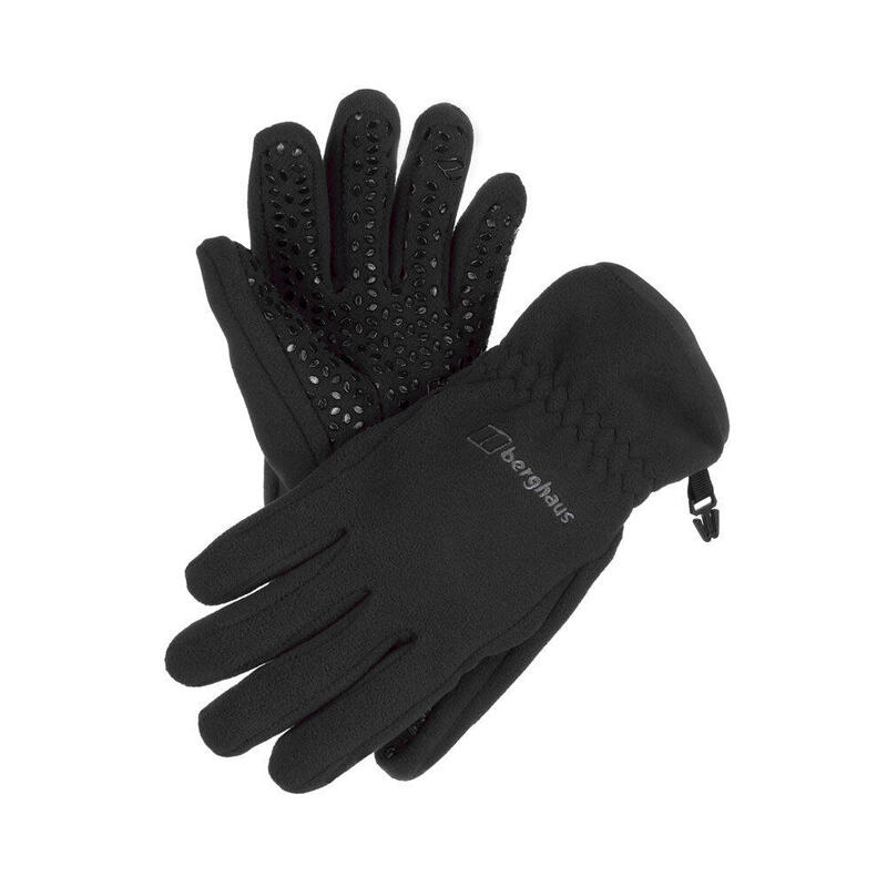 Windstopper Glove Adult Trekking Warm Fleece Gloves - Black