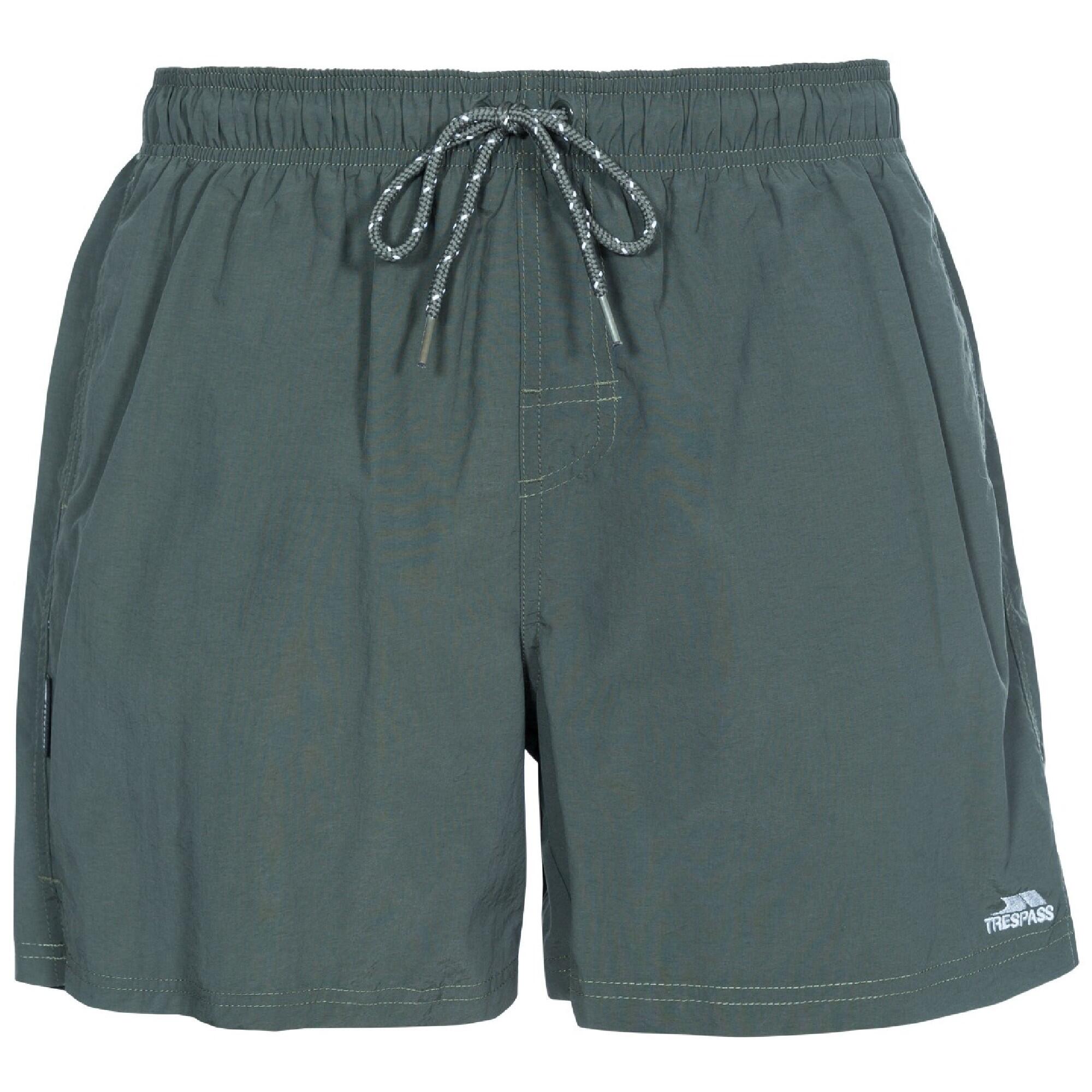 TRESPASS Mens Luena Swimming Shorts (Olive)