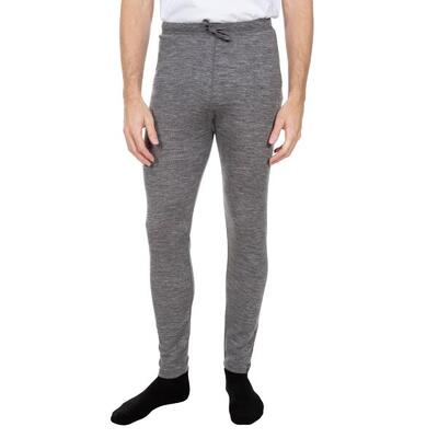 Heren fitchner merino base layer broek (donkergrijs mergel)
