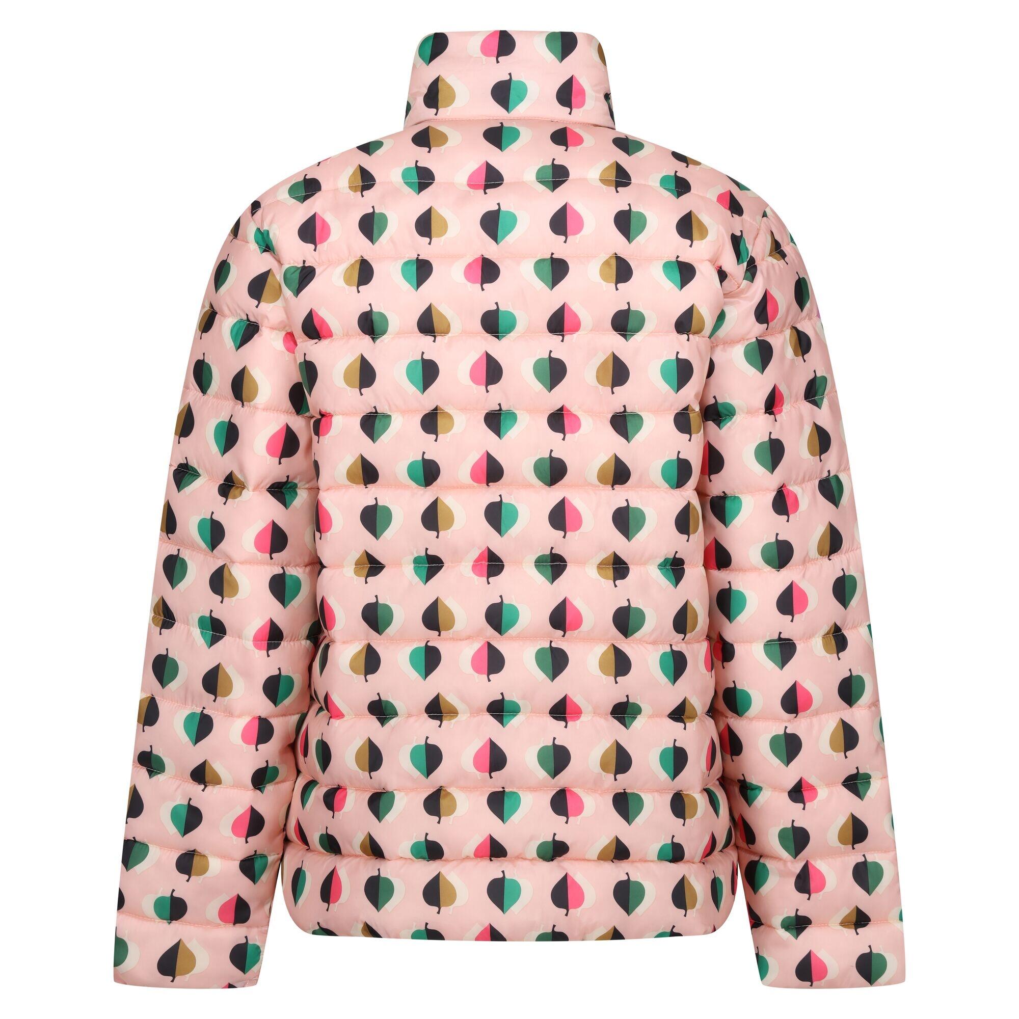 Womens/Ladies Orla Kiely Tiny Elm Baffled Padded Jacket (Pink) 2/5