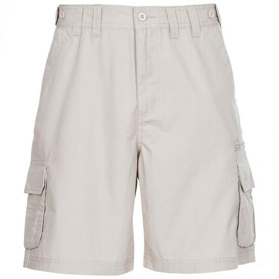 Short randonnée Trespass Gally Homme marron, 65% polyester 35% coton