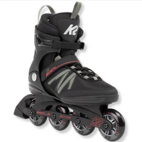 Adult Inline Skates K2 Kinetic 80 Skates US (Black/Red)