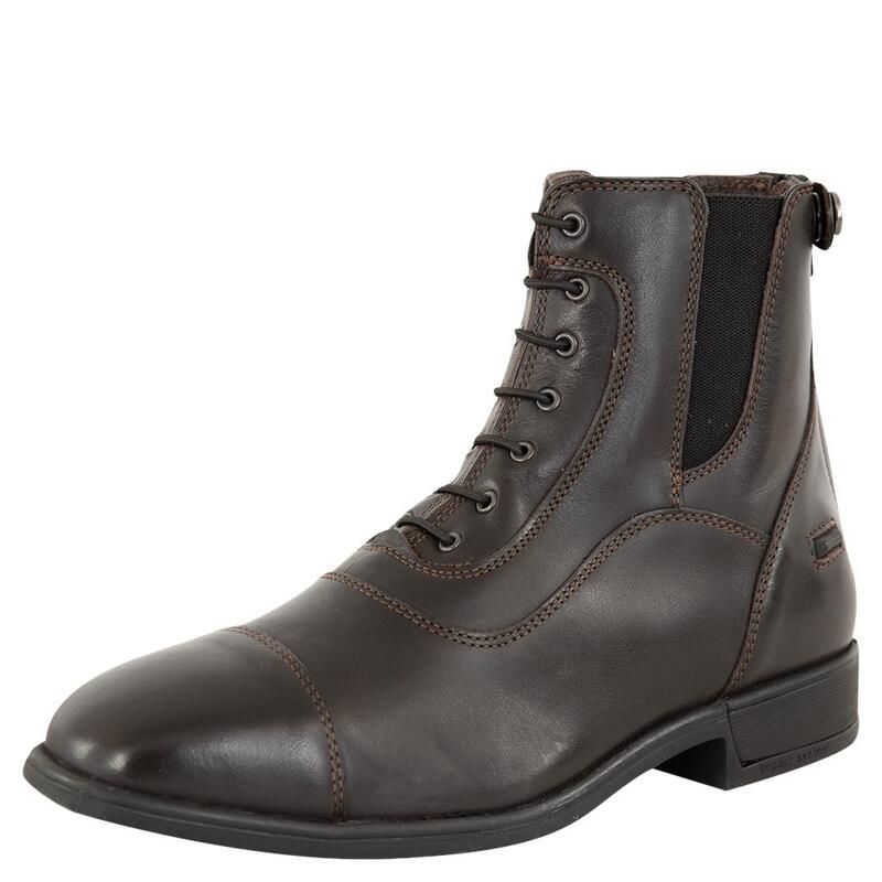 Boots d'équitation en cuir à lacet et zip BR Equitation Jodhpur CL+Duchesse