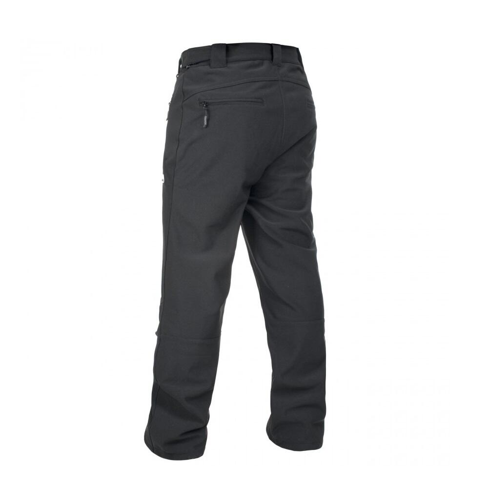 Pantalones Softshell resistentes al agua Modelo Hemic hombre caballero Negro 2/5