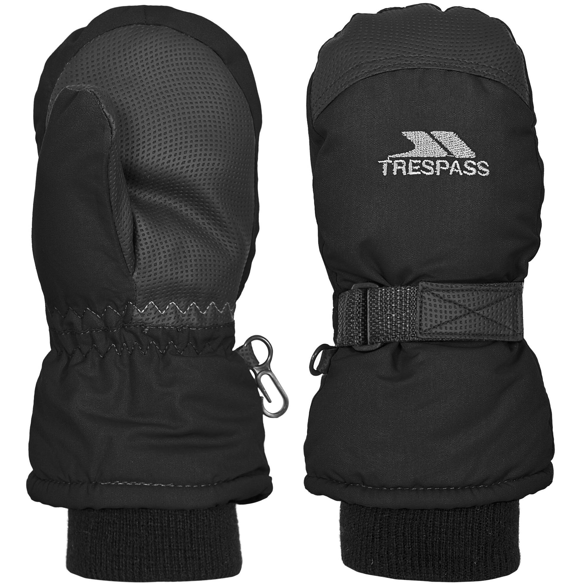 TRESPASS Cowa II Manopole Da Sci Bambini Trespass Nero
