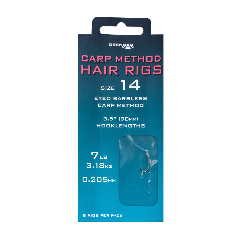 Przypon do methody Drennan Carp Method Hair Rigs z oczkiem hak bezzadziorowy +