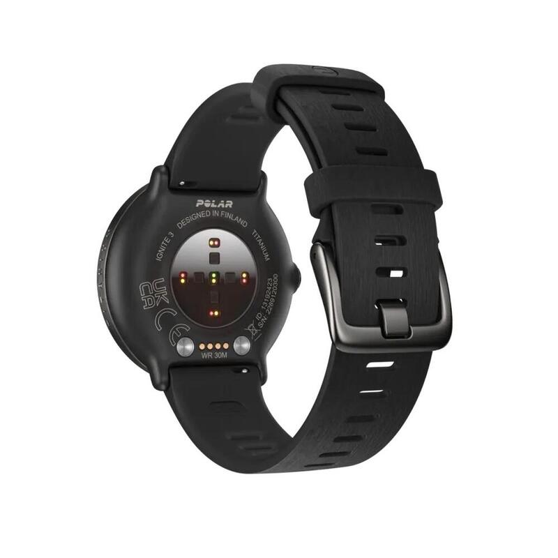 Polar Ignite 3  S-L Titanium Silicon Fitness Watches - Black