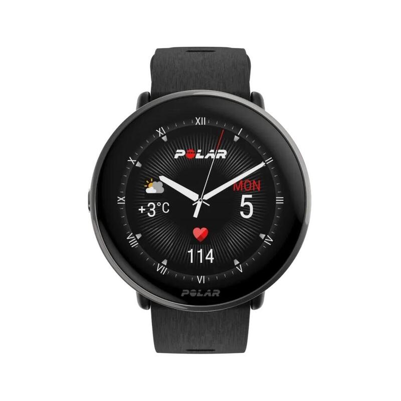 Polar Ignite 3  S-L Titanium Silicon Fitness Watches - Black